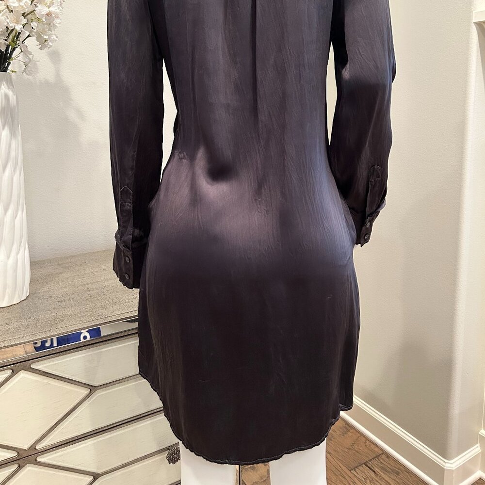 Banana Republic Silk Crinkled Shirt Dress - Picture 5 of 6